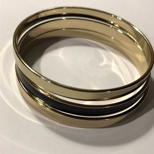 3 Black & Gold Bangles